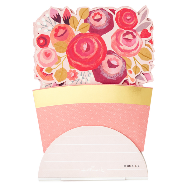 Hallmark Paper Wonder Pop Up Valentine's Day Card (Displayable Bouquet)