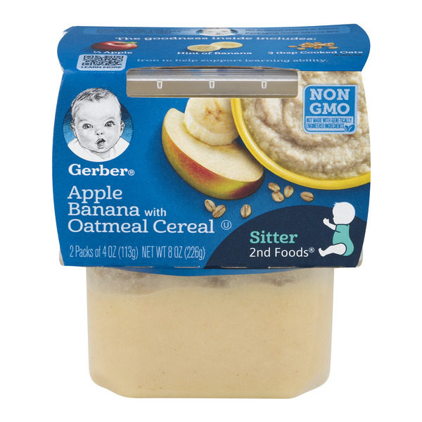 Save on Gerber 2nd Foods Apple Banana with Oatmeal 2 ct