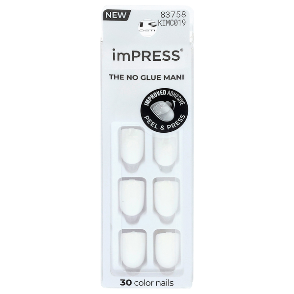 imPRESS No Glue Mani Press-On Nails Short Length Frosting 19