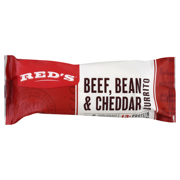 Save on Red's Burrito Beef Bean & Cheddar Frozen Order Online Delivery