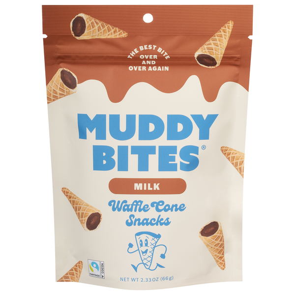 Muddy Bites Milk Chocolate Waffle Cone Snacks