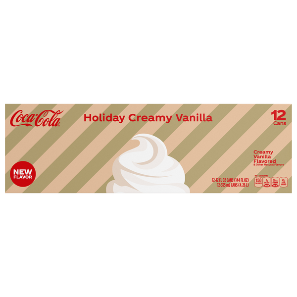 Coca-Cola Holiday Creamy Vanilla Soda - 12 pk