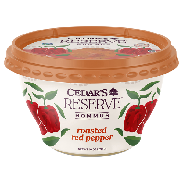 Cedar's Reserve Gluten Free Roasted Red Pepper Hommus