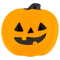 Smart Living Halloween Pumpkin Shaped Plate Orange