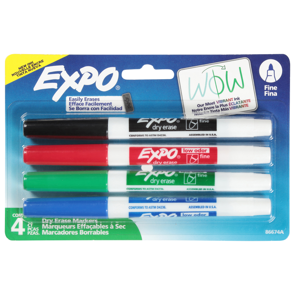 Sanford Expo Dry Erase Markers Fine Tip Intense Colors