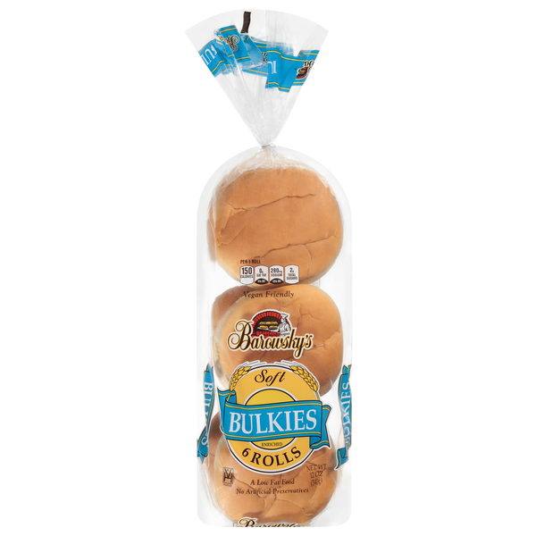 Barowsky's Bulkie Sandwich Rolls - 6 ct