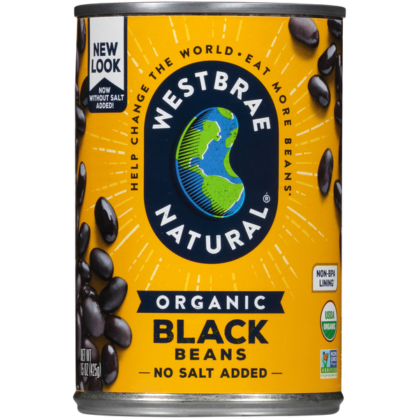 Westbrae Natural Organic No Salt Added Black Beans