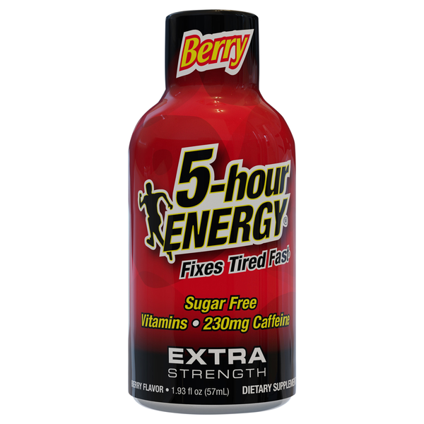 5-Hour Extra Strength Sugar Free Berry Energy Shot