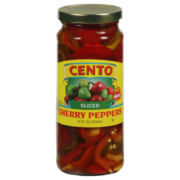 Cento Sliced Hot Cherry Peppers