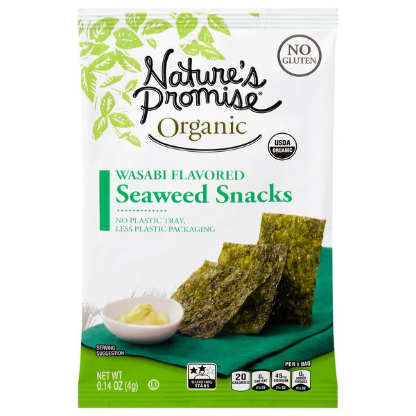 Nature's Promise Organic Wasabi Flavored Seaweed Snacks