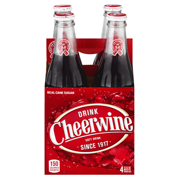 Save on Cheerwine Soft Drink Real Cane Sugar 4 pk Order Online