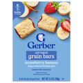 Gerber Snacks Toddler Strawberry Banana Soft Baked Grain Bars - 8 ct