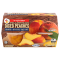 Our Brand No Sugar Added Diced Peaches Fruit Cups with Splenda - 4 ct