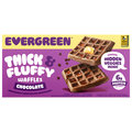 Evergreen Thick & Fluffy Chocolate Waffles - 4 ct Frozen