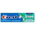 Crest Whitening+ Scope Fluoride Mint Fresh Stripe Toothpaste (Travel Size)