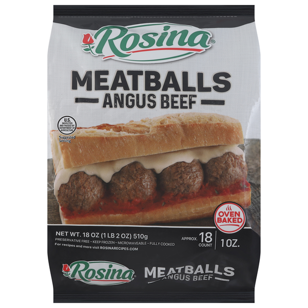 Rosina Angus Beef Meatballs - apx 18 ct Frozen