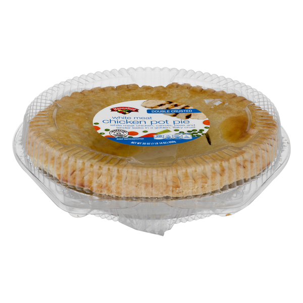 Hannaford White Meat Chicken Pot Pie Double Crusted