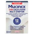 Mucinex 12Hr Cold & Fever Multi-Symptom Extended Release Tablets Value Size