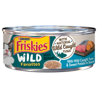 Friskies Wild Favorites Mini Bites Tuna & Sweet Potato Adult Wet Cat Food