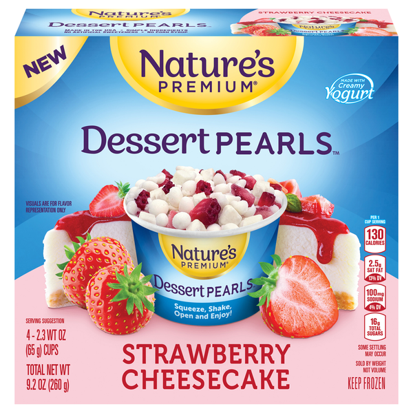Nature's Premium Strawberry Cheesecake Dessert Pearls - 4 ct Frozen