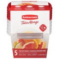 Rubbermaid Take Alongs Mini Deep Squares Containers & Lids 2.1 Cups