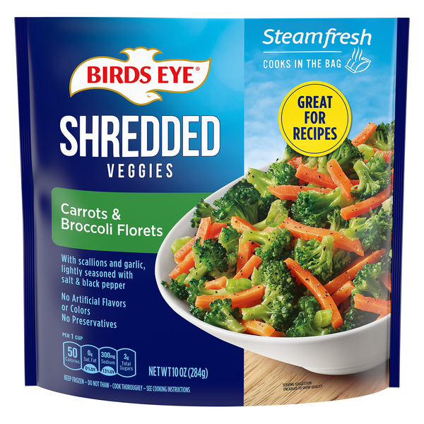 Birds Eye Steamfresh Shredded Veggies Carrots & Broccoli Florets Frozen