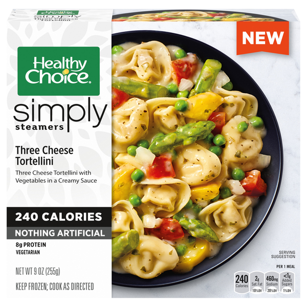 Healthy Choice Simply Steamers Three Cheese Tortellini Frozen Meal