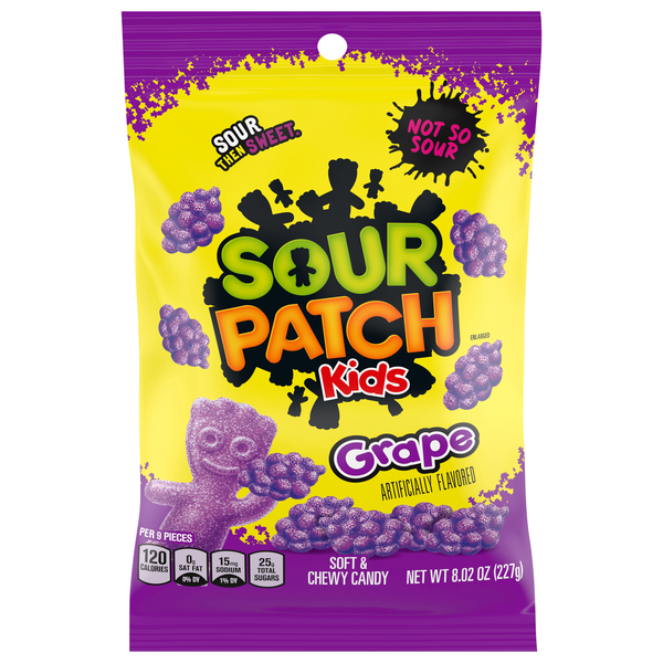 Sour Patch Kids Grape Sour Then Sweet Soft & Chewy Candy