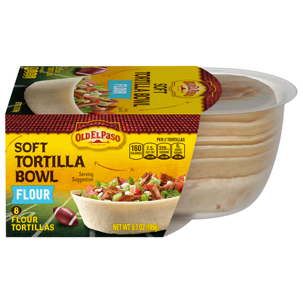 Old El Paso Soft Flour Tortilla Bowls - 8 ct