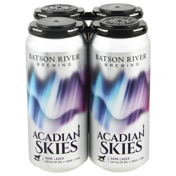 Batson River Brewing Acadian Skies Dark Lager Beer - 4 pk