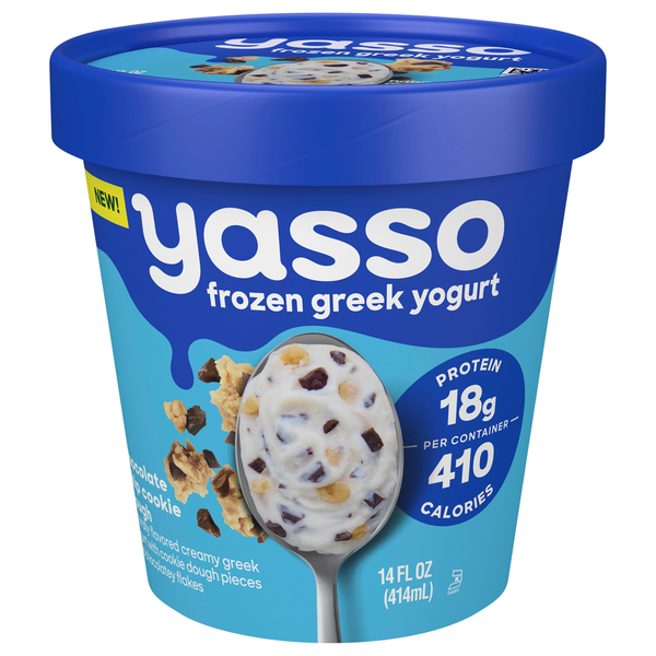 Yasso Chocolate Chip Cookie Dough Frozen Greek Yogurt