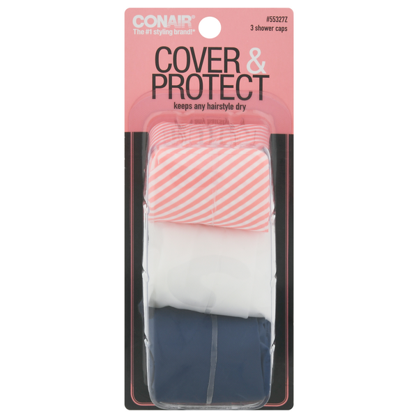 Conair Cover & Protect Shower Caps