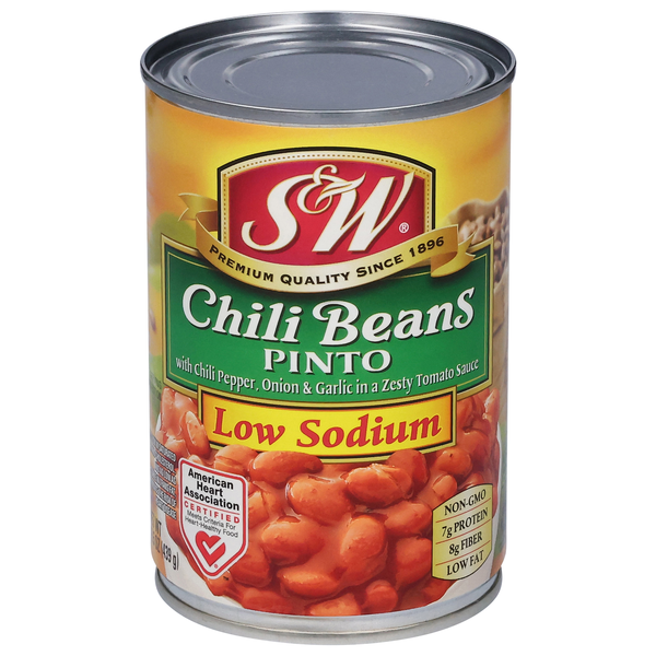 Save on S&W Low Sodium Chili Pinto Beans Order Online Delivery Food Lion