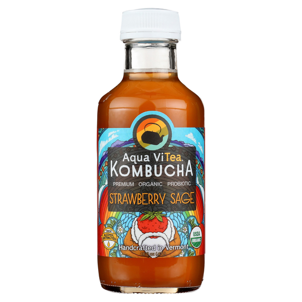 Aqua ViTea Kombucha Probiotic Strawberry Sage