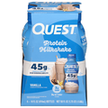 Quest Vanilla 45g Protein Milkshakes - 4 pk
