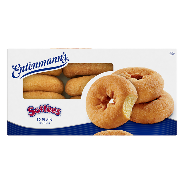 Save on Entenmann's Soft'ees Donuts Plain 12 ct Order Online Delivery Stop & Shop