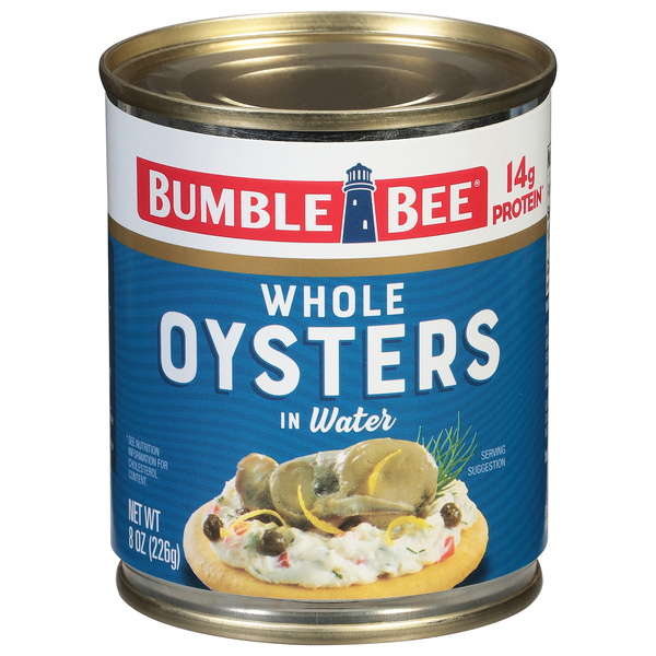 Bumble Bee Whole Oysters in Water