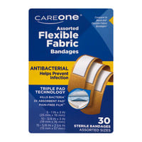 CareOne Bandages Flexible Fabric Latex Free Assorted Sizes