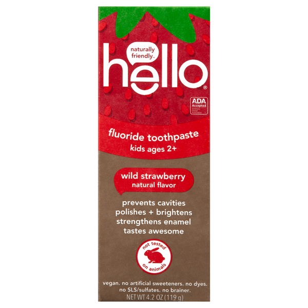 hello Kids Fluoride Wild Strawberry Toothpaste