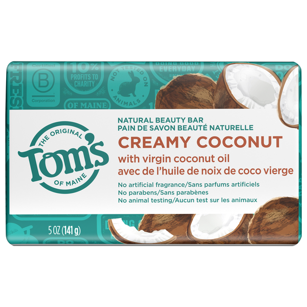 Tom's of Maine Natural Creamy Coconut Beauty Soap Bar