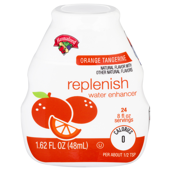 Hannaford Replenish Water Enhancer Orange Tangerine