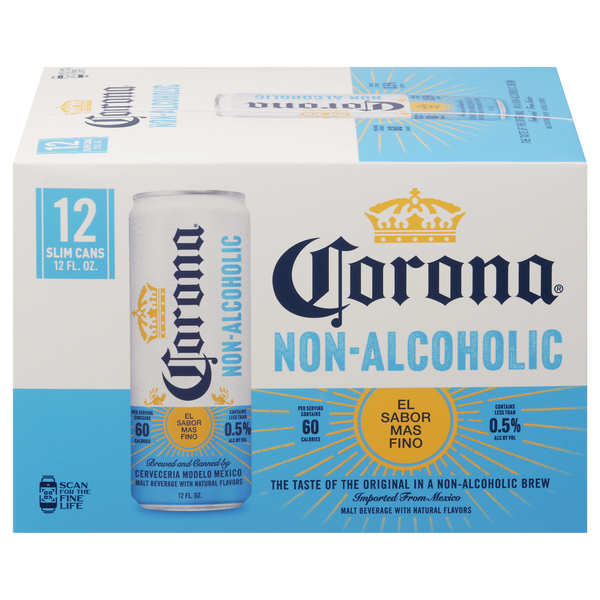 Corona Non-Alcoholic Malt Beverage Beer - 12 pk