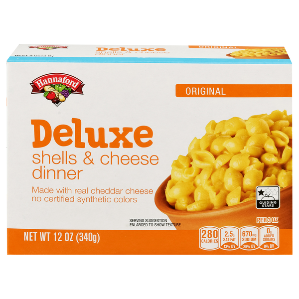 Hannaford Deluxe Shells & Cheddar Cheese Sauce