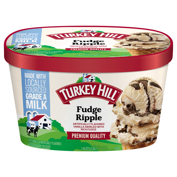 Turkey Hill Fudge Ripple Vanilla Ice Cream