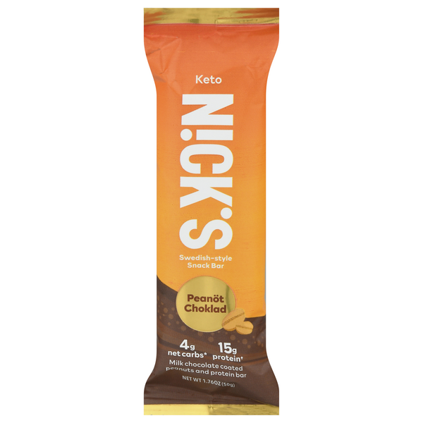 Save on Nick's SwedishStyle Snack Bar Peanot Choklad Keto Order Online Delivery Stop & Shop