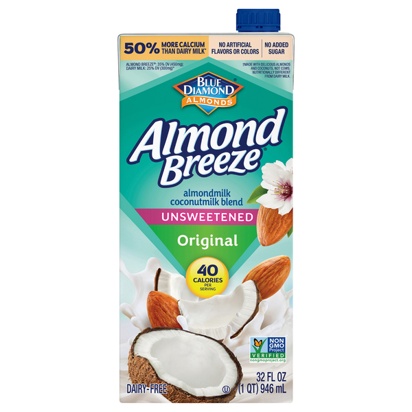 Almond Breeze Original Almond Coconutmilk Unsweetened Unrefrigerated