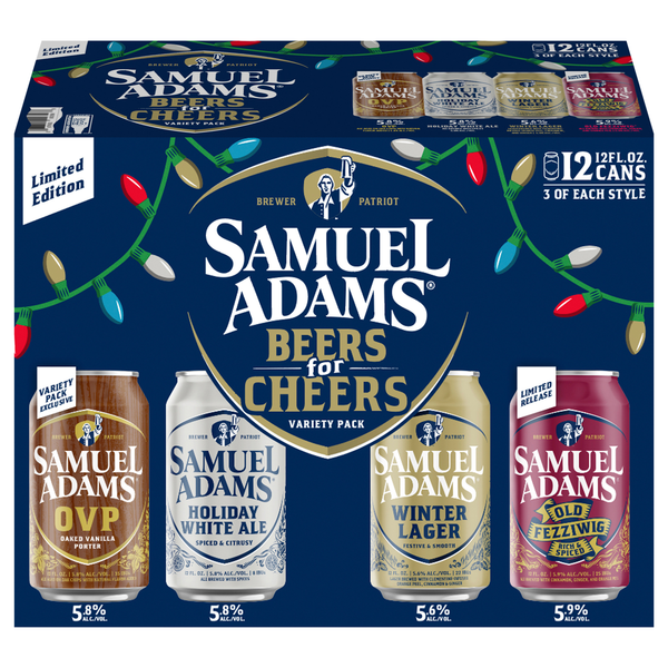 Samuel Adams Beers for Cheers Variety Pack - 12 pk