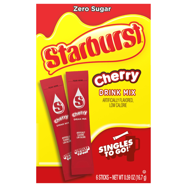 Starburst Singles-to-Go Drink Mix Cherry - 6 ct