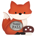 Smart Living Harvest Wood Decor Fox Happy Fall