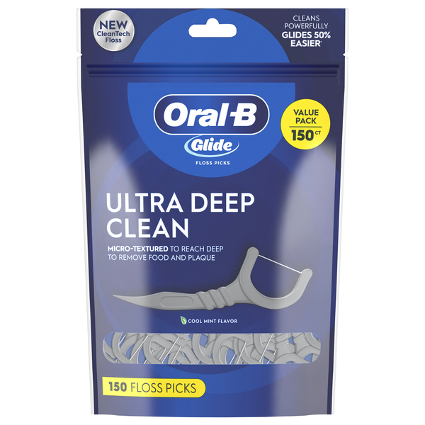 Oral-B Glide Ultra Deep Clean Cool Mint Floss Picks